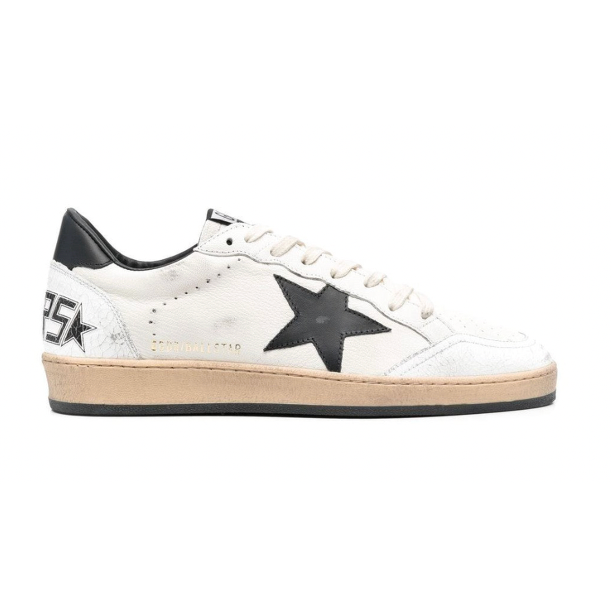 Golden Goose White/Black Ballstar Women Sneakers
