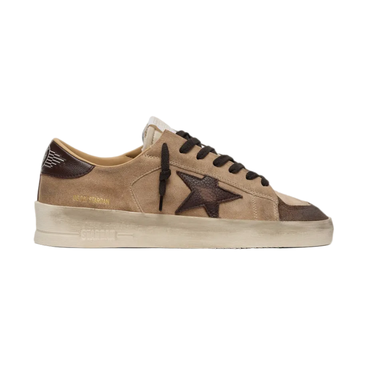 Golden Goose Stardan Suede Toe Nylon Tongue Suede Upper Leather Star And Heel