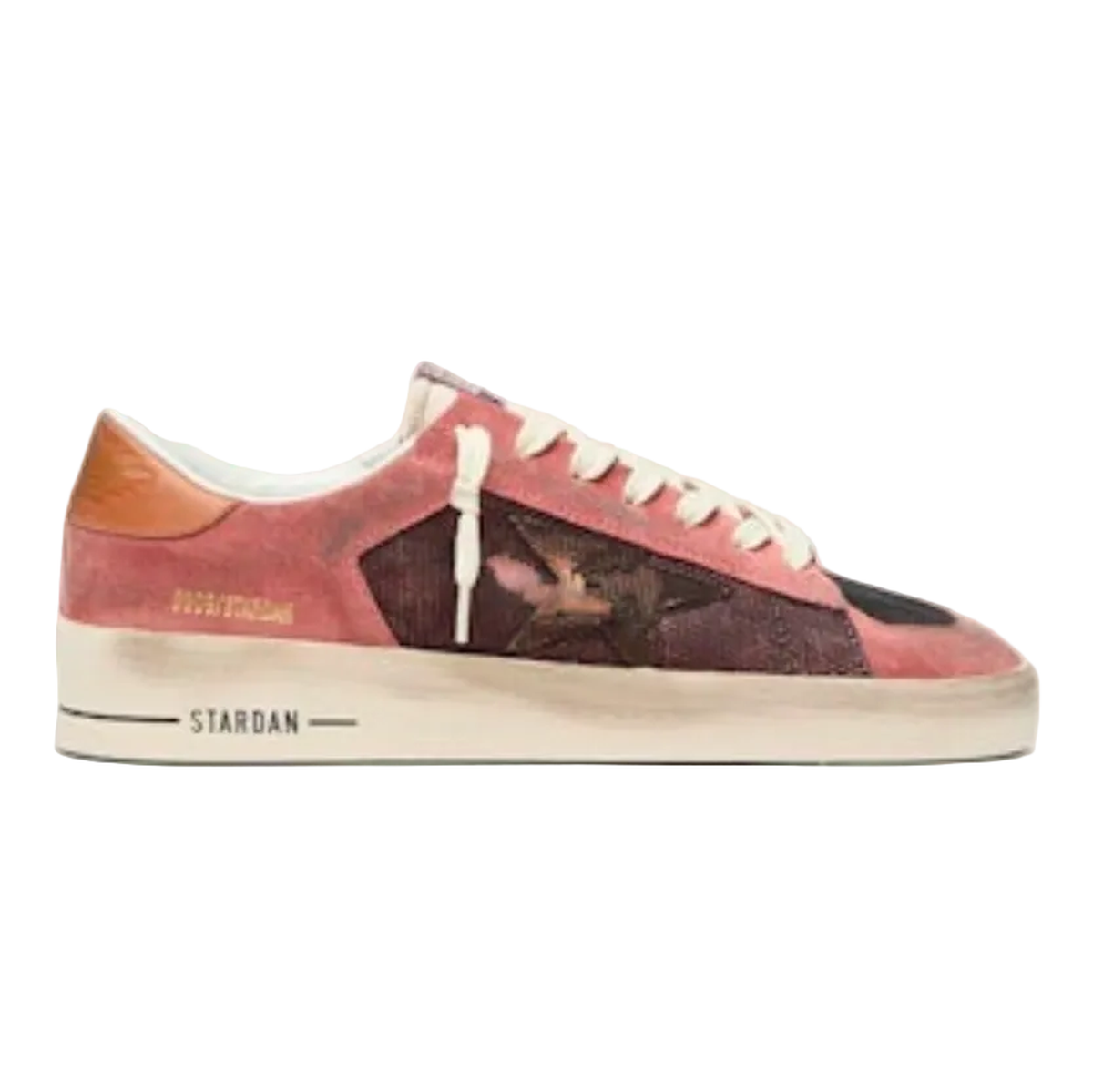 Golden Goose Stardan Suede Upper With Net Nylon Tongue Leather Star And Heel