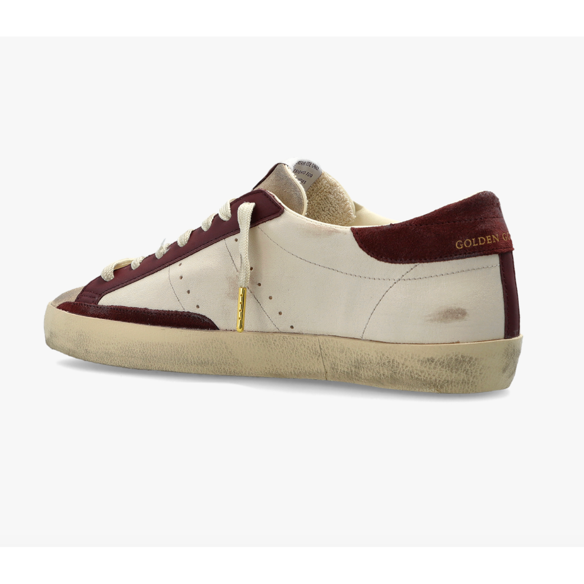 Golden Goose Super Star Suede Toe And Heel Nappa Upper Cocco Printed Star
