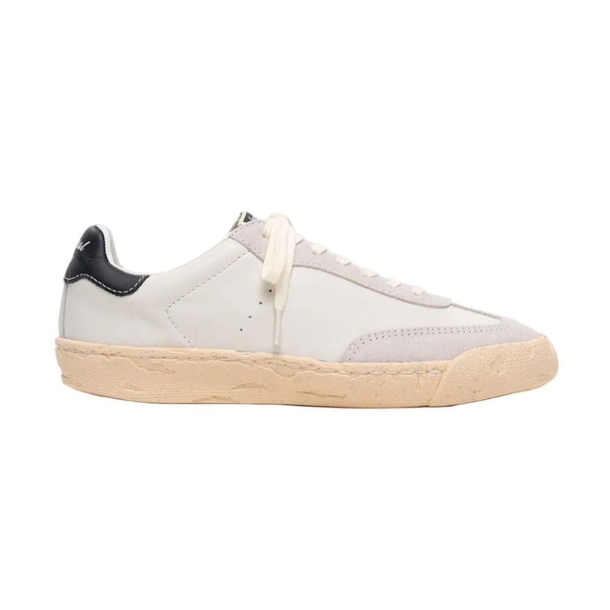 Maison Mihara Yasuhiro "FRANCIS" PAST Sole Mixed Material Low-Top Sneakers