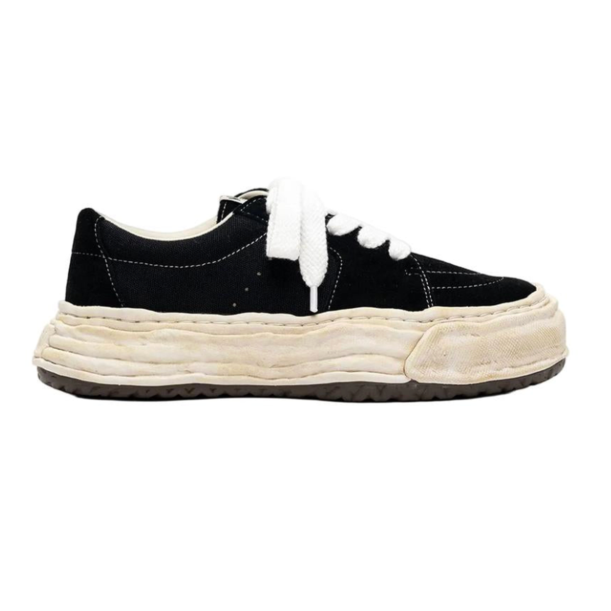Maison Mihara Yasuhiro "ERIC" OG Sole Overdyed Mix Material Low-top Sneakers