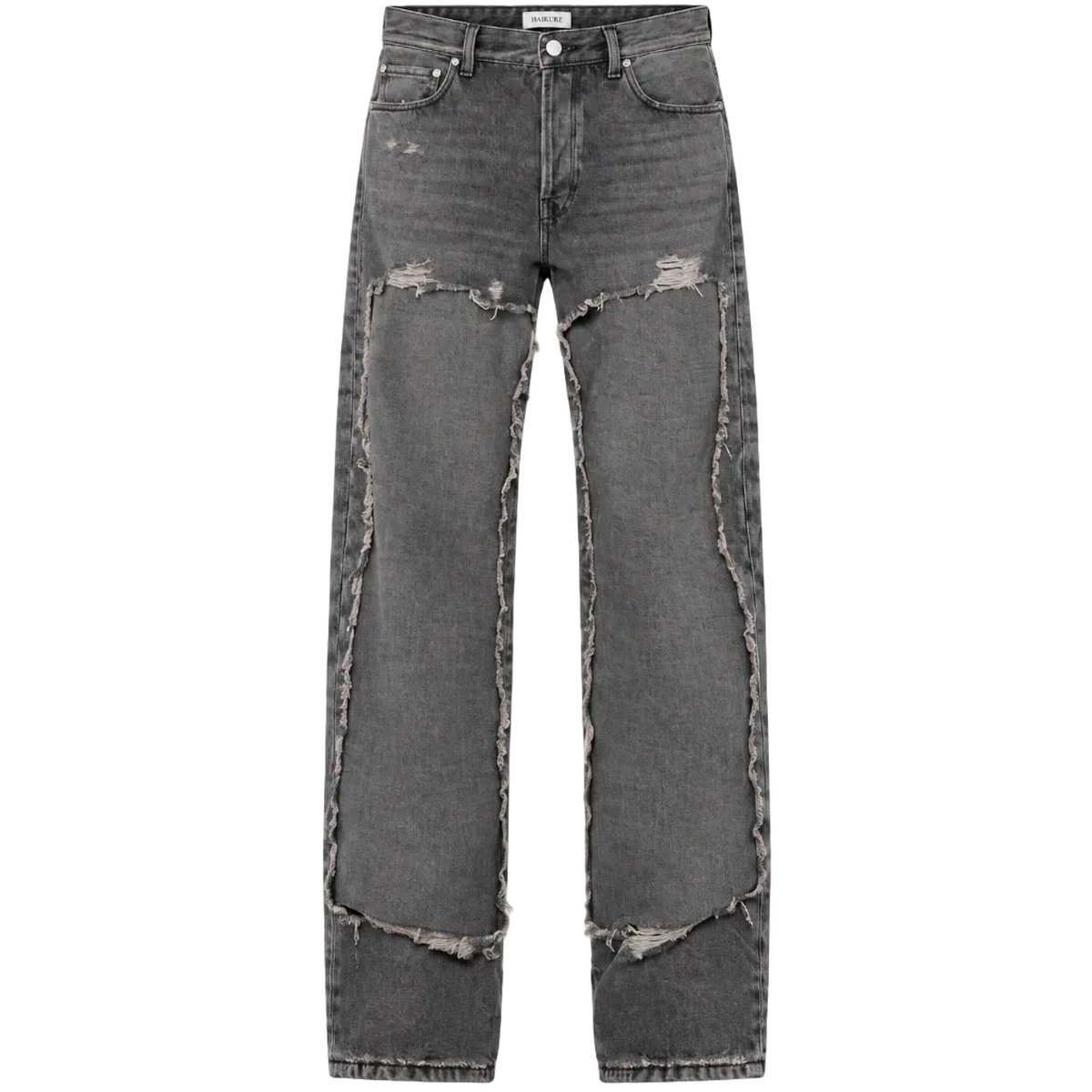Haikure Achilles Cut Hammer Black Trousers