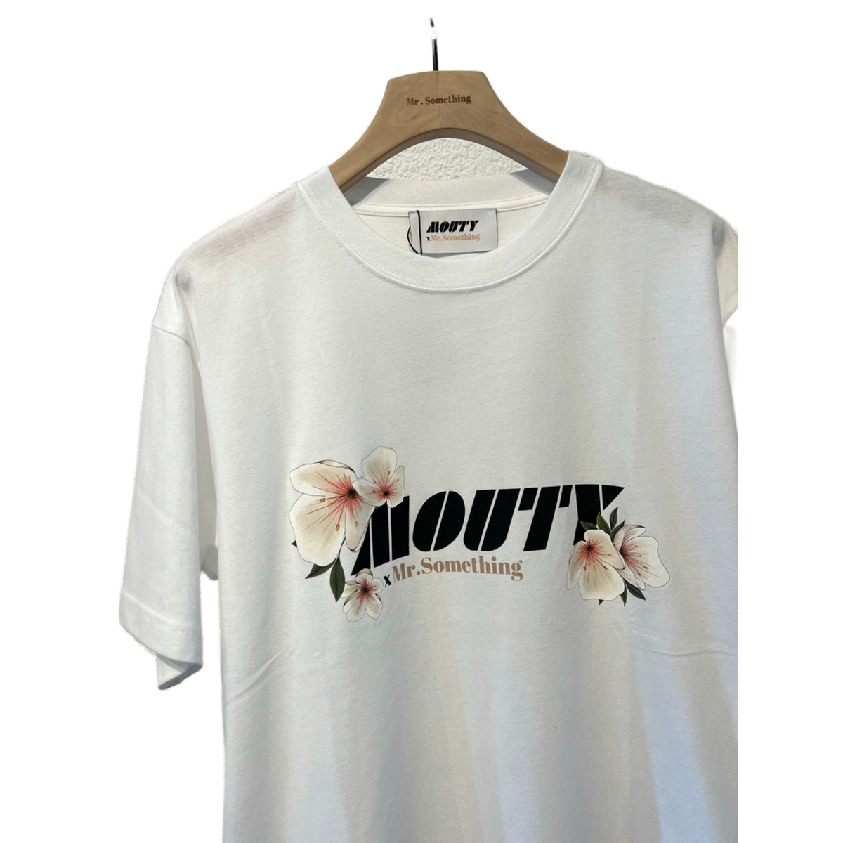 Mouty X Mr.something Flower White T-shirt
