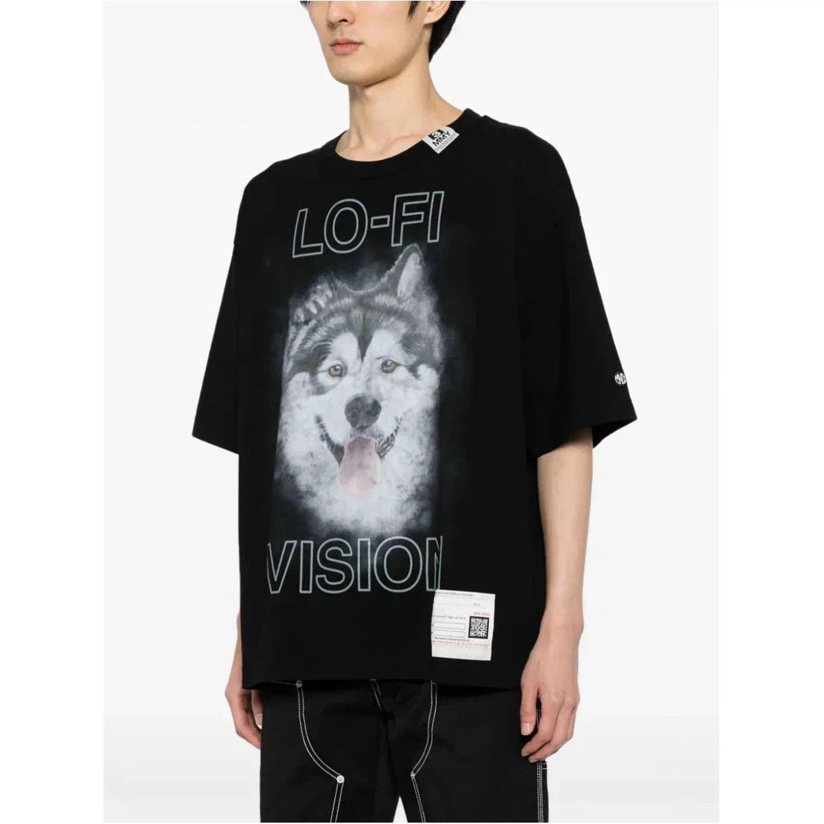 Maison Mihara Yasuhiro Black Dog T-shirt