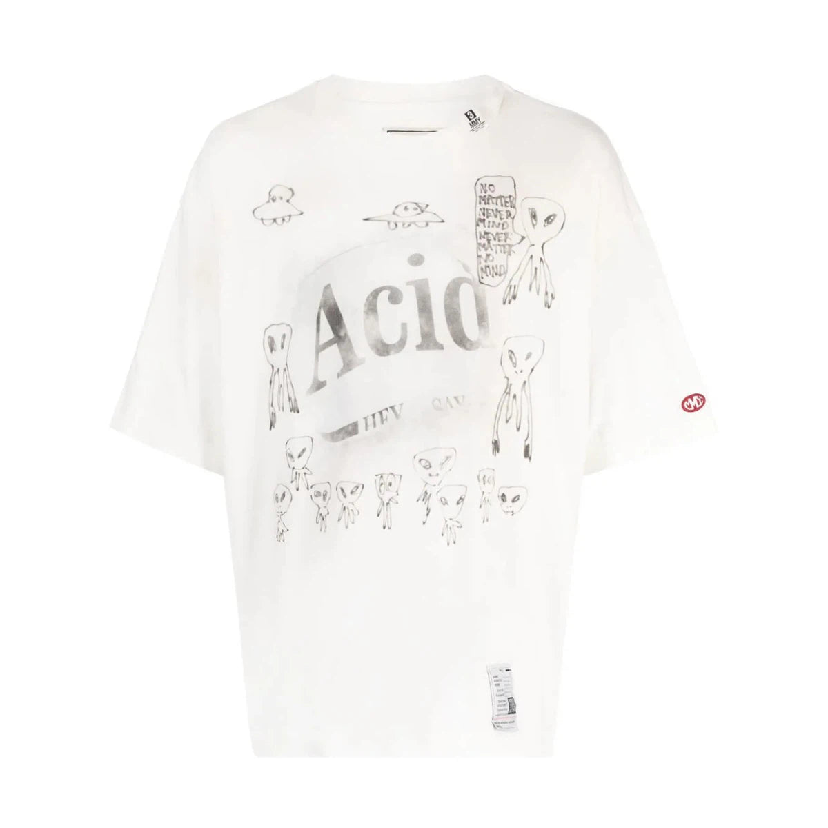 Maison Mihara Yasuhiro White Acid T-shirt