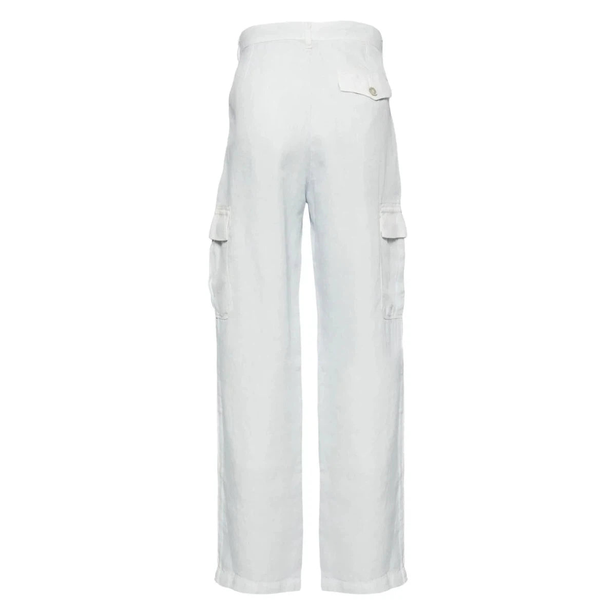 120% Lino White Cargo Pants 31ALIM29DX