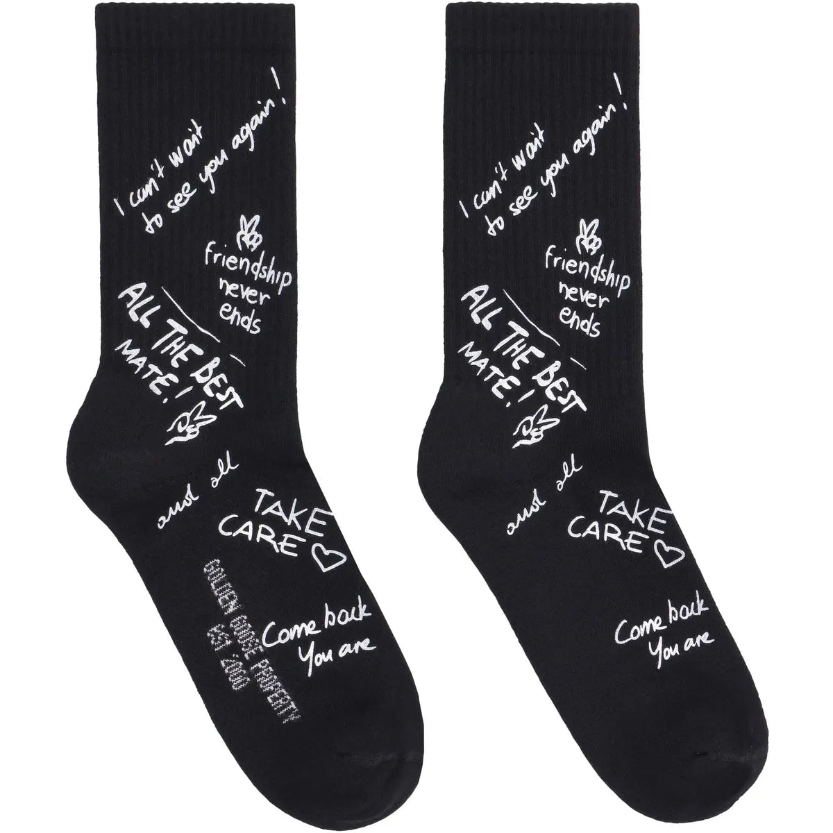 Golden Black Goose Socks