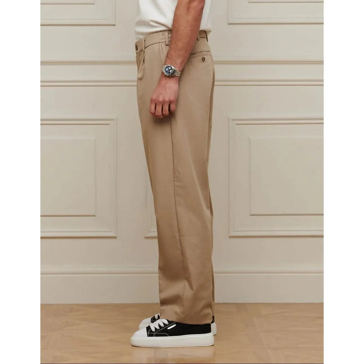 Belier Gaston Relaxed Fit Trouser - Beige