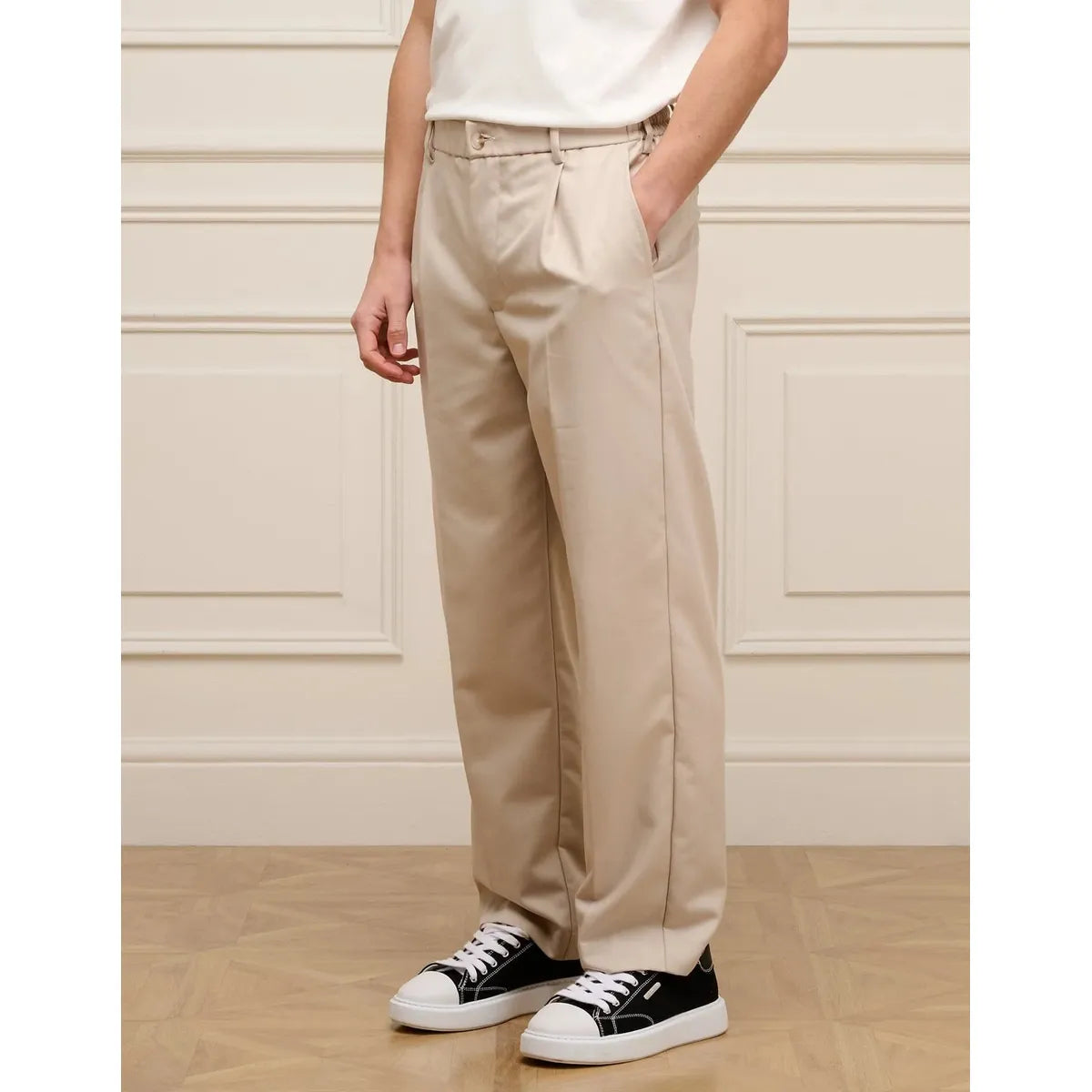 Belier Gaston Relaxed Fit Trouser - Light Beige