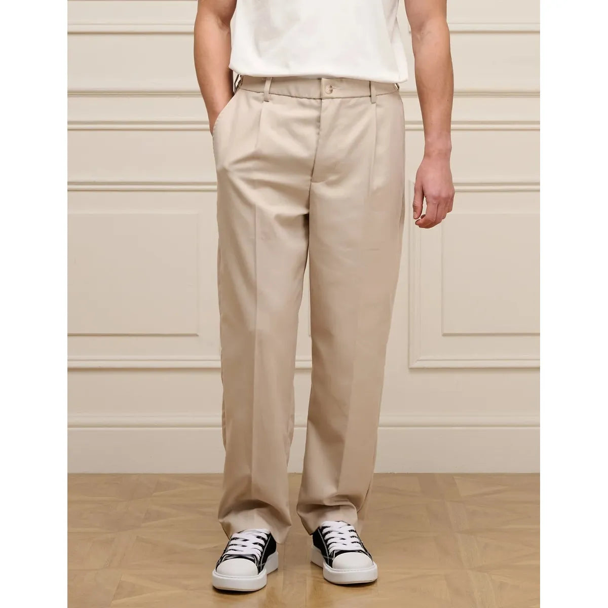 Belier Gaston Relaxed Fit Trouser - Light Beige