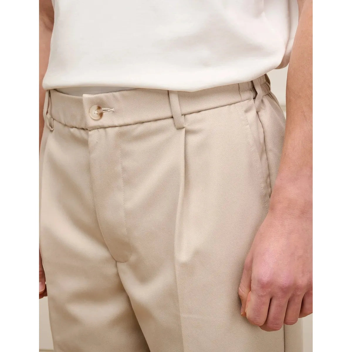 Belier Gaston Relaxed Fit Trouser - Light Beige
