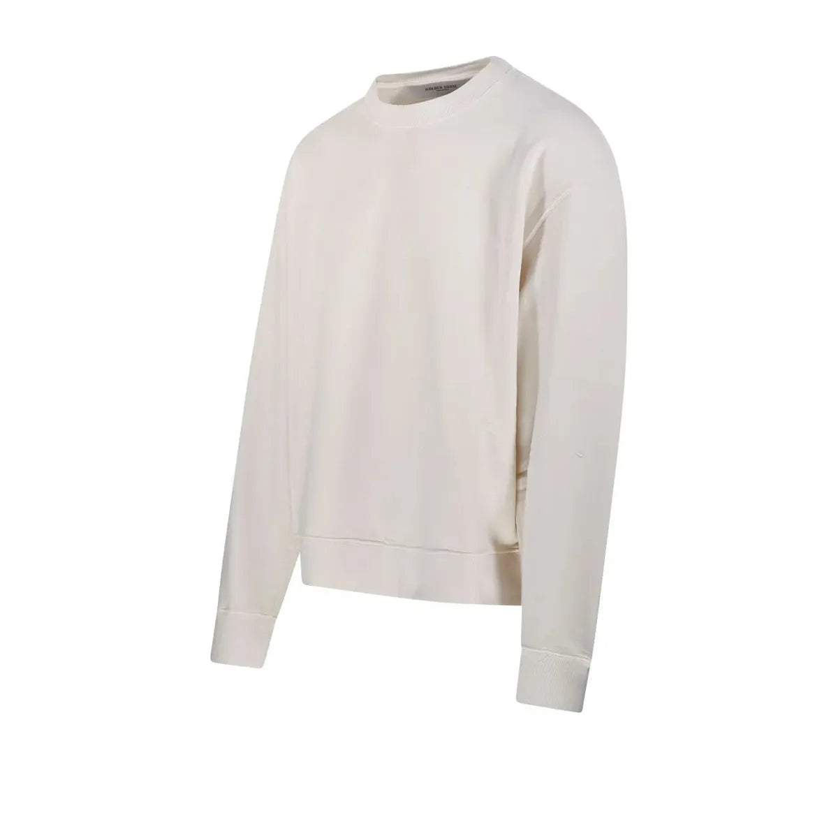 Golden Goose Cotton Jersey Sweatshirt with reverse Logo in Beige