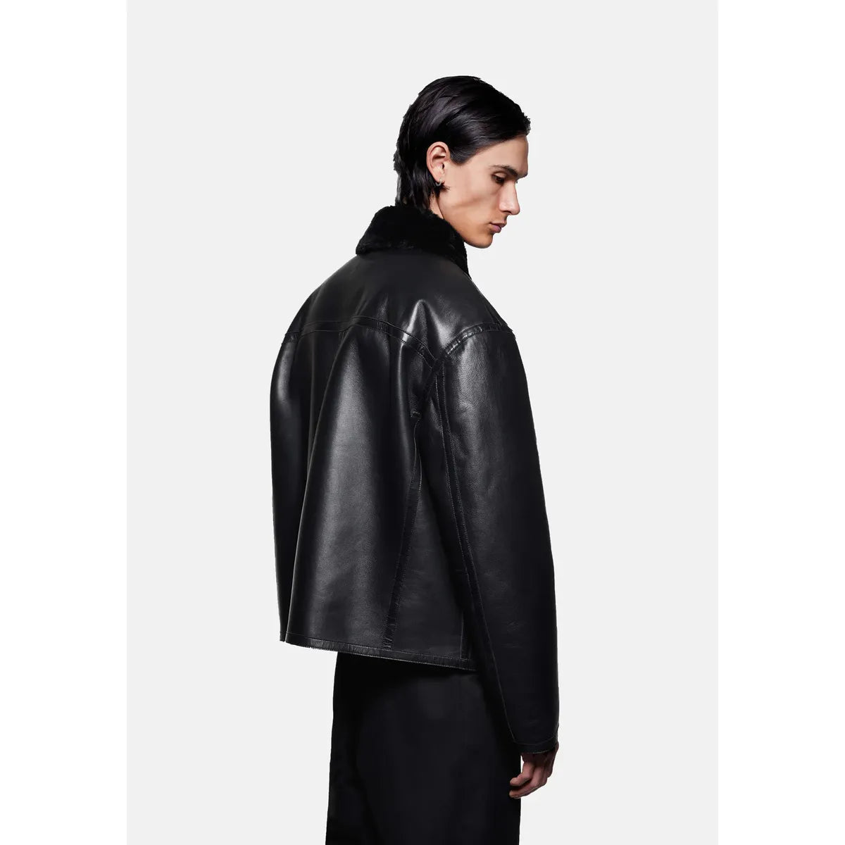 MKI V2 SHEARLING FLIGHT BLACK JACKET