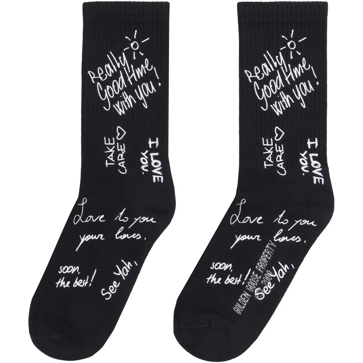 Golden Black Goose Socks