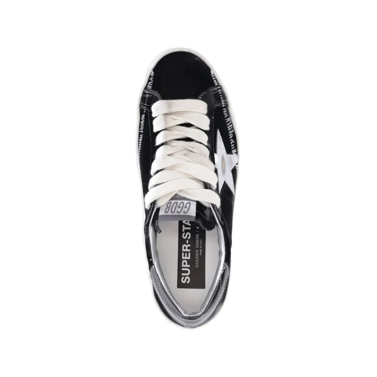 Golden Goose Dark Grey/Silver Super-Star Sneakers