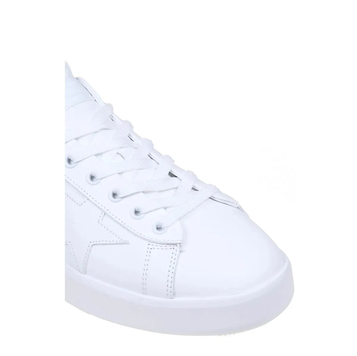 Golden Goose Purestar Leather Sneakers in White with a Star Shiny Leather Heel
