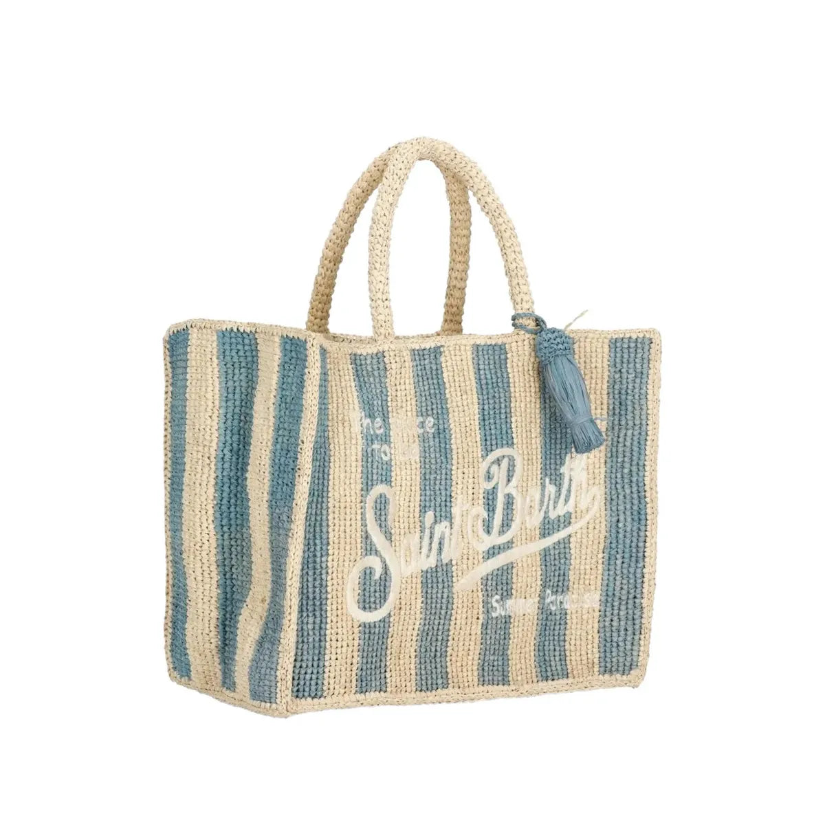 MC2 Saint Barth Colette striped embroidered tote bag