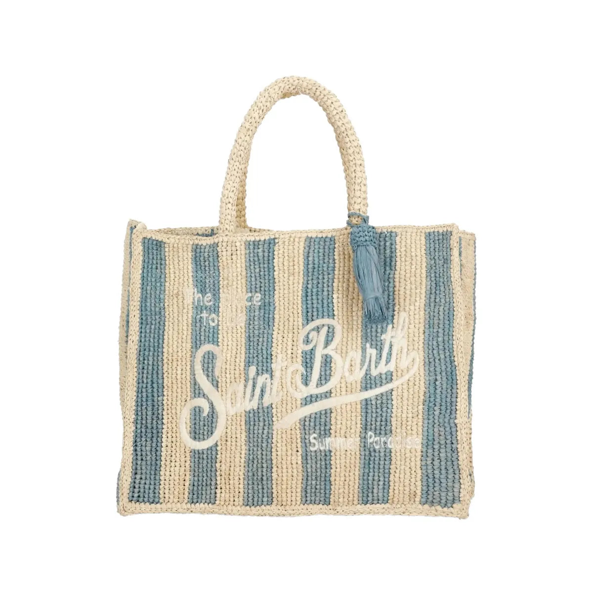 MC2 Saint Barth Colette striped embroidered tote bag