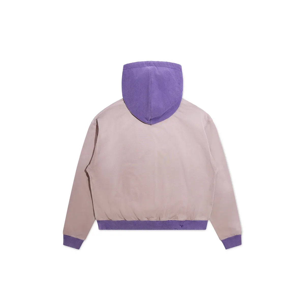 Diet Starts Monday Collegiate Overlap Hoodie-Tan/Purple