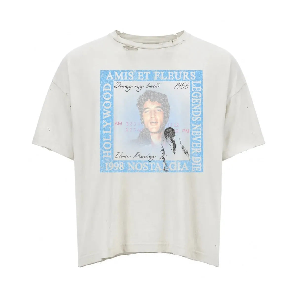 AMÏS ET FLEÚRS “Legends Never Die 2.0” vintage white T-Shirt
