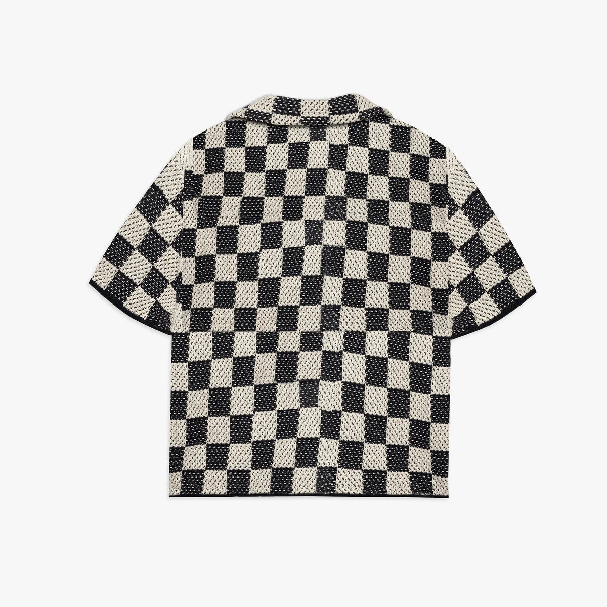 ASKYURSELF - CHECKERED CROCHET SHIRT