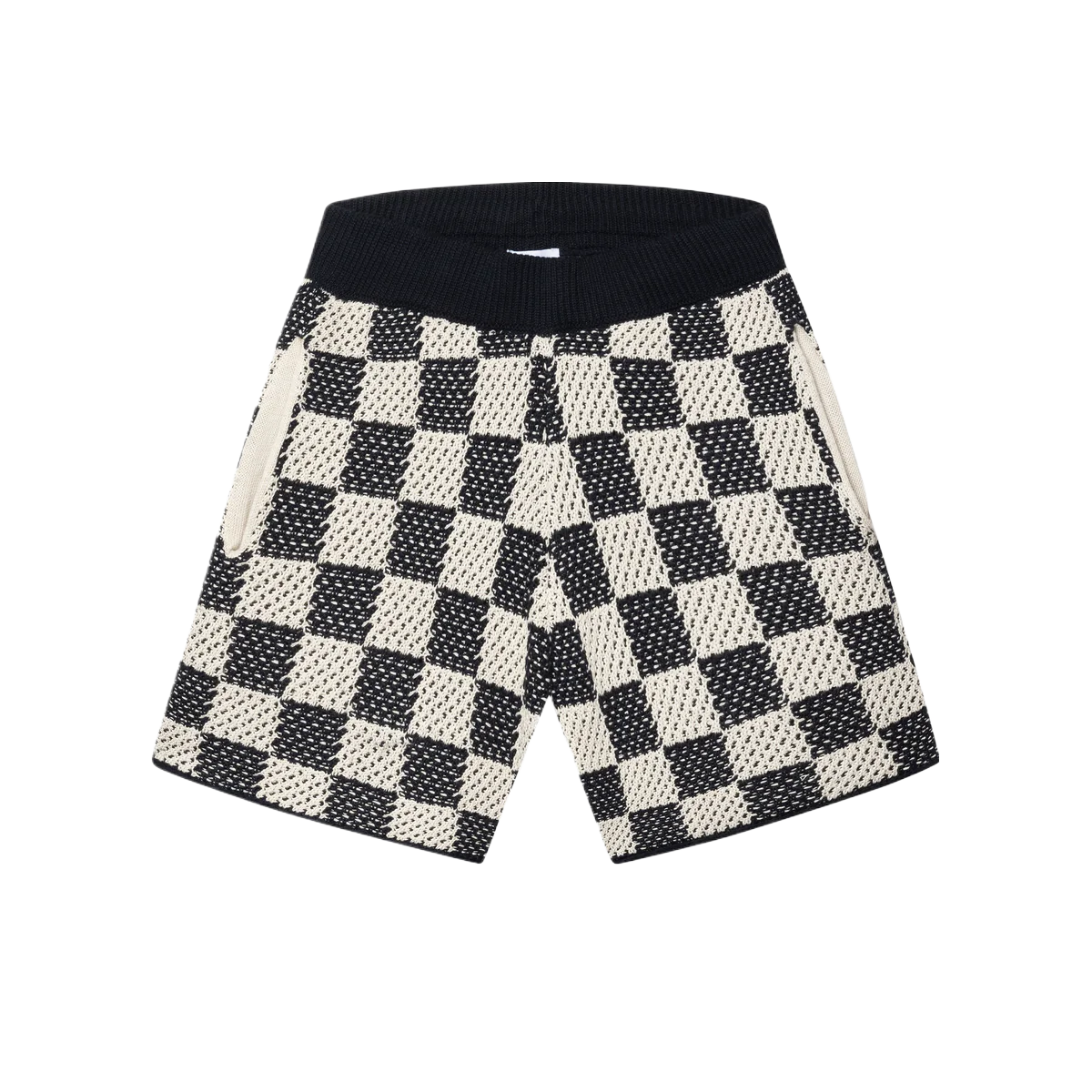 ASKYURSELF - CHECKERED CROCHET SHORTS