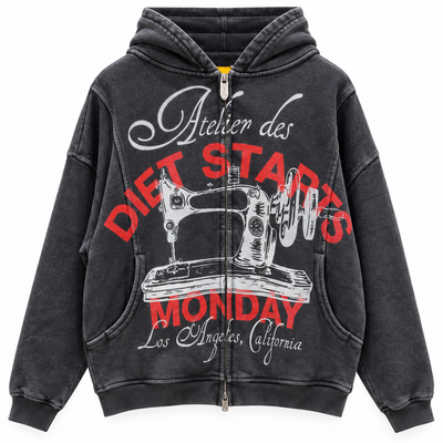Diet Starts Monday Atelier Jacket in Vintage Black