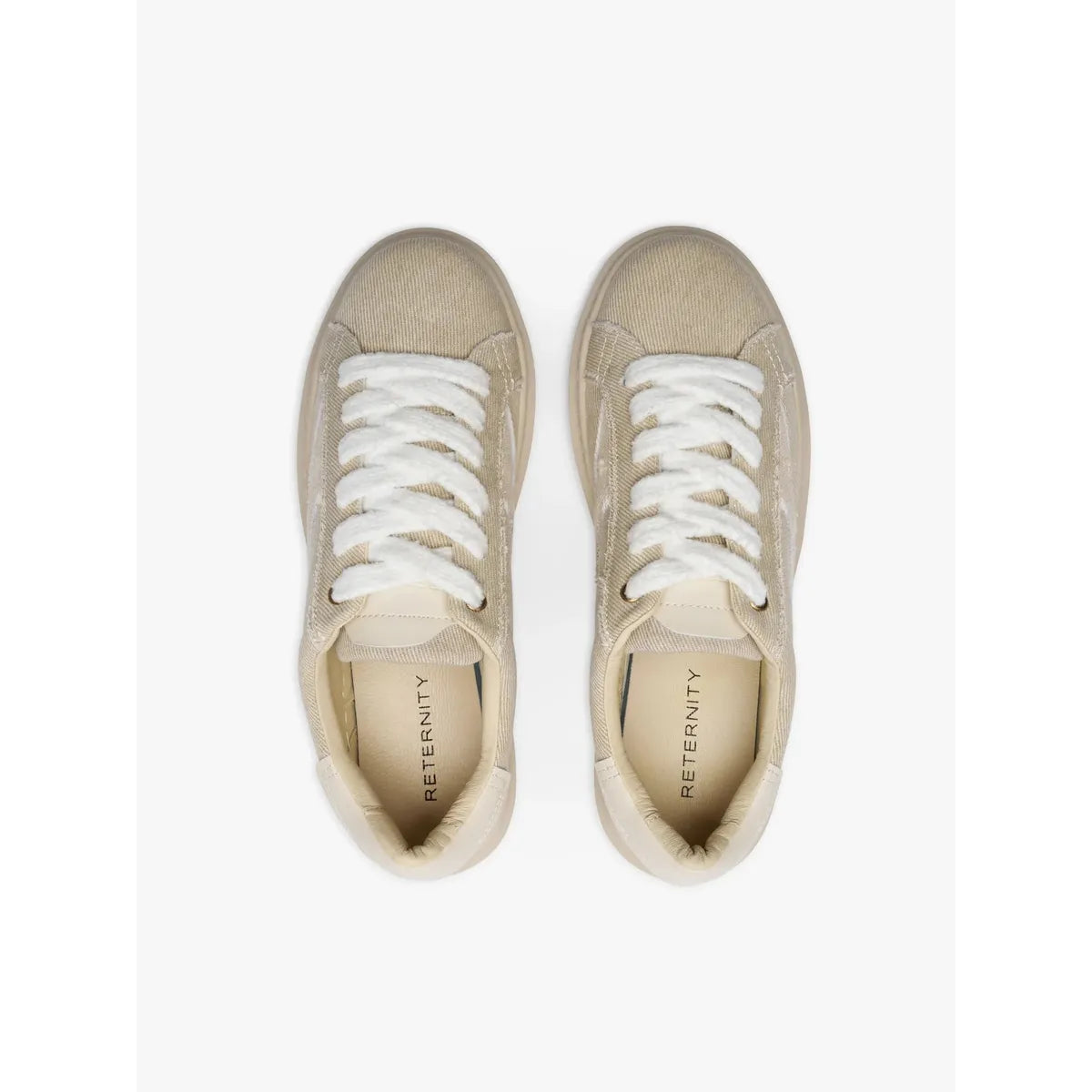 Reternity Le Promeneur - Washed Cream Sneakers