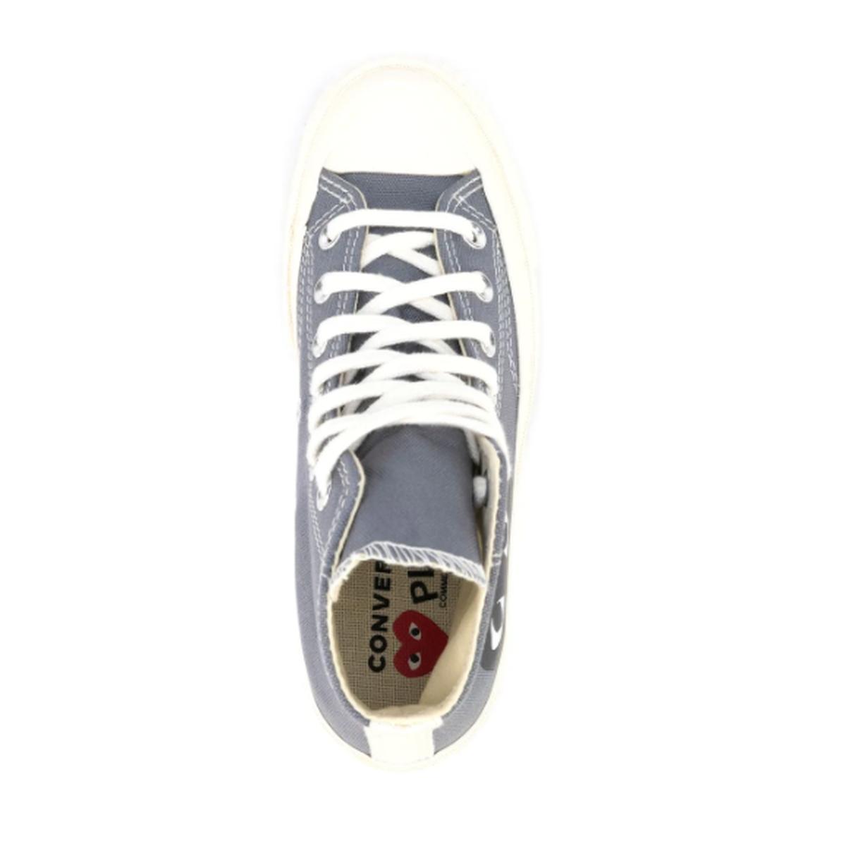 Comme Des Garcons Play Grey High-Top Sneakers