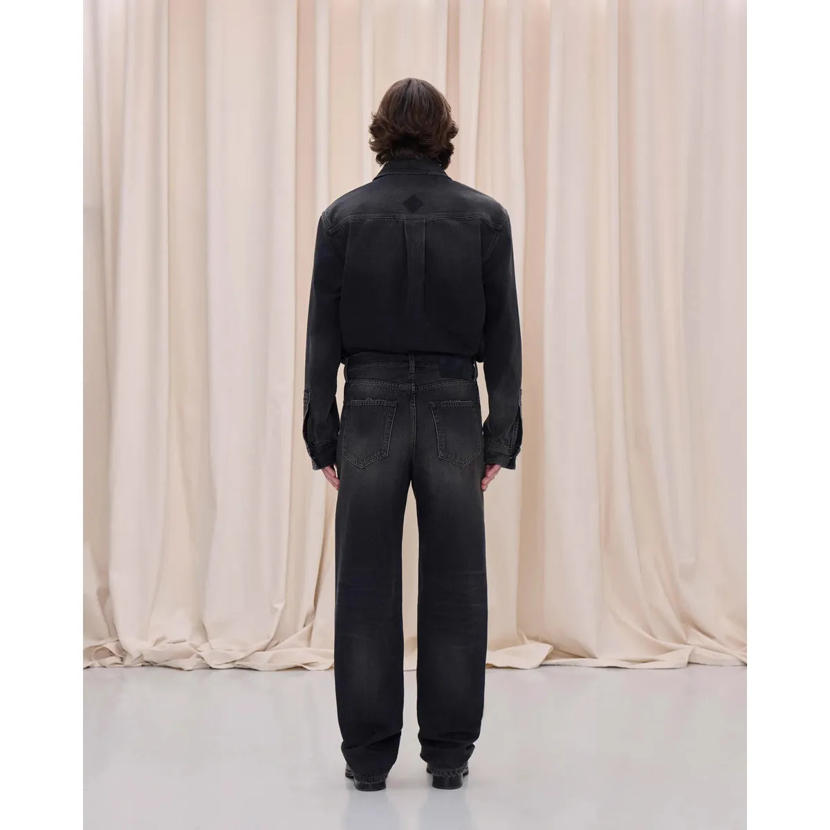 Haikure Deep Black Tokyo Slim Trousers