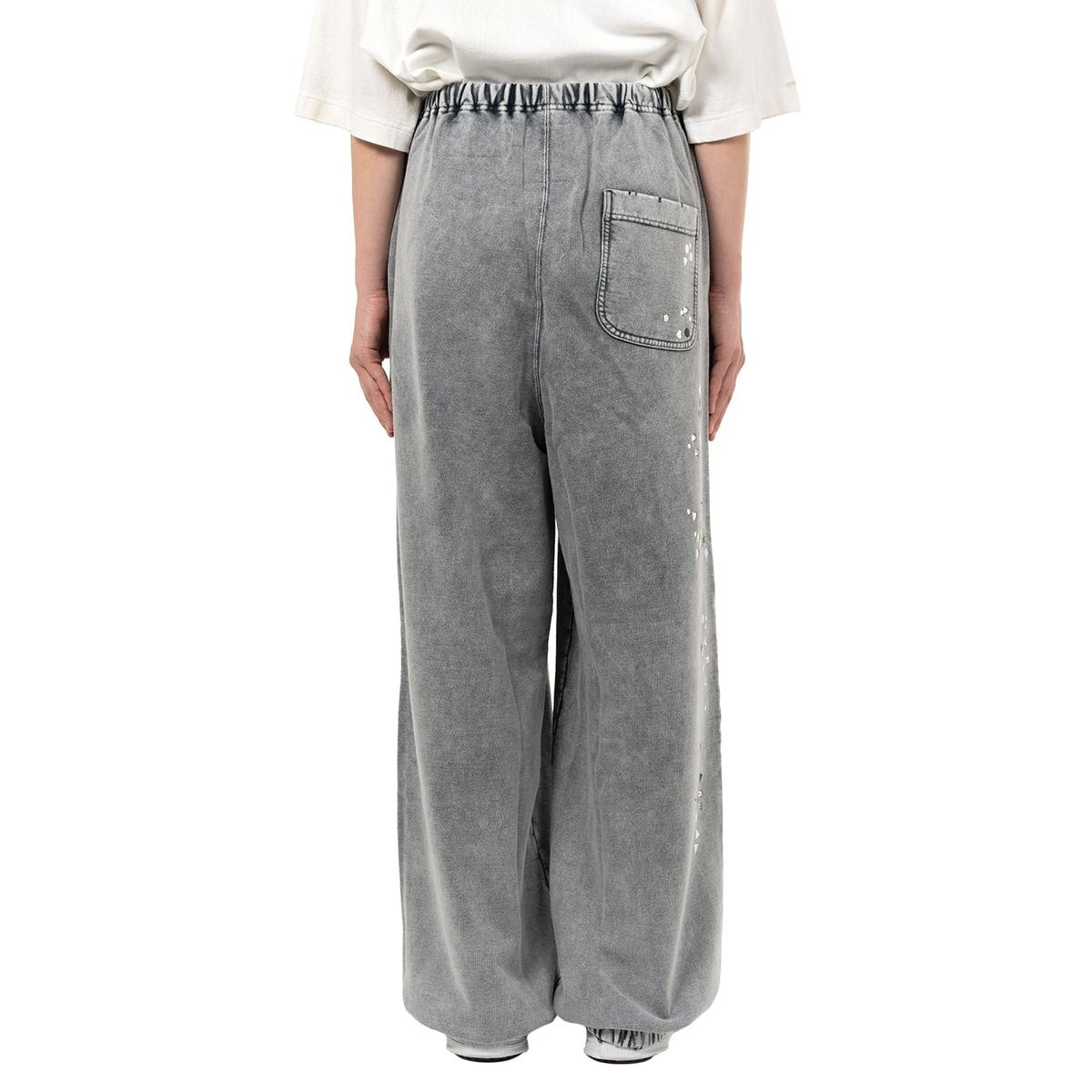 Maison Mihara Embellished Bleached Gray Sweat Pants