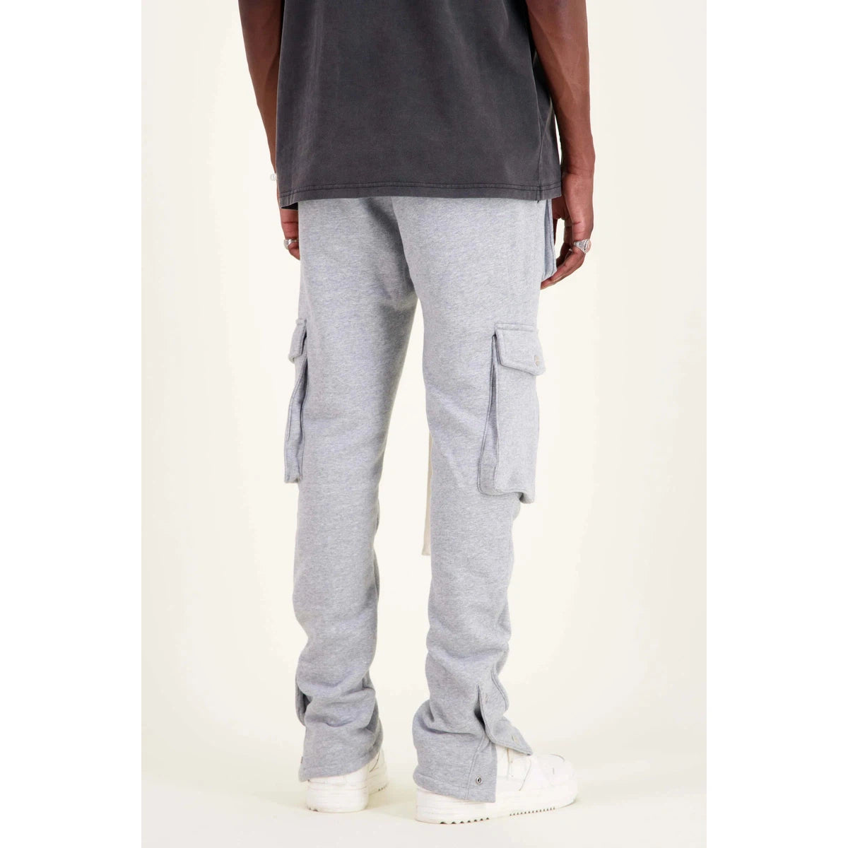 Mouty Grey Fleece Cargo Pants