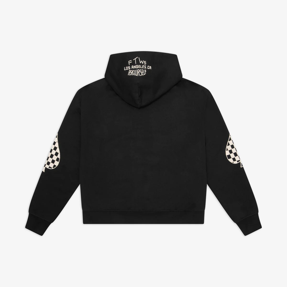 ASKYURSELF - CHECKERED SPADES ZIP HOODIE X FTWS