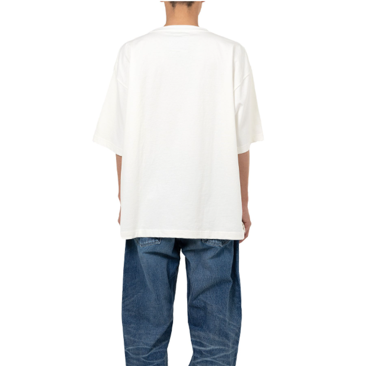 "Maison Mihara x MASSES" Face Print White T-shirt