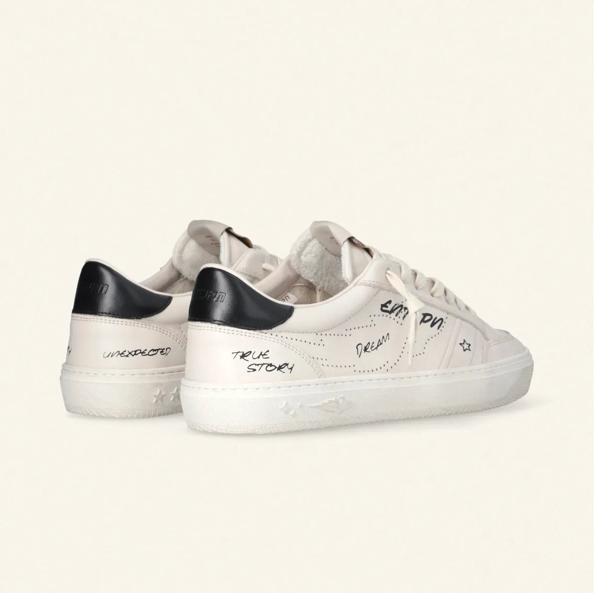 Enterprise Japan Jupiter White Black Sneakers