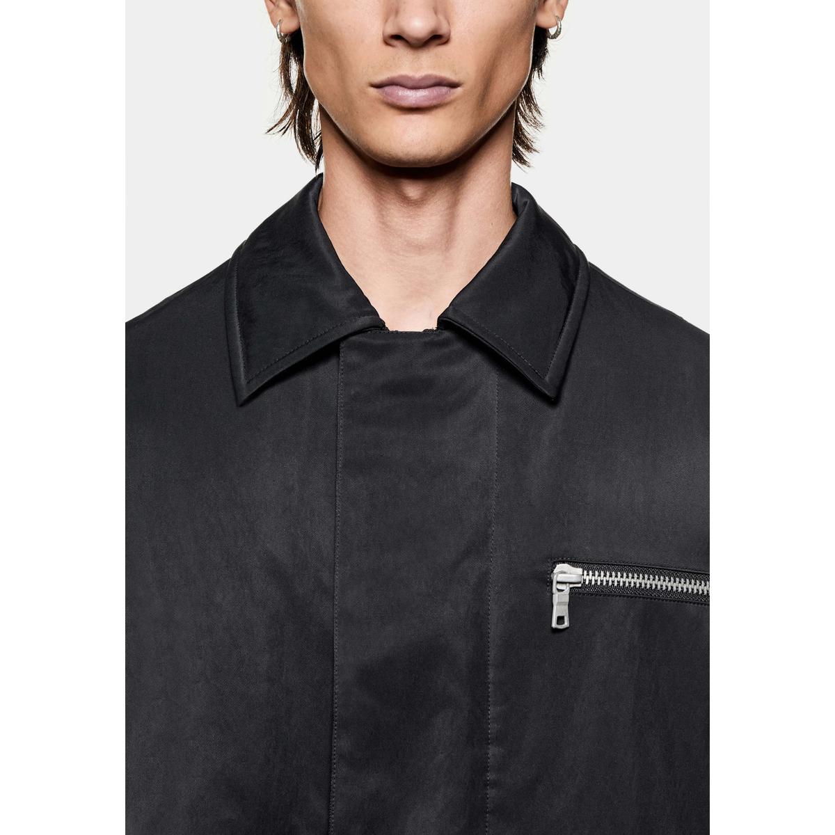 MKI PADDED NYLON BOX BLACK JACKET