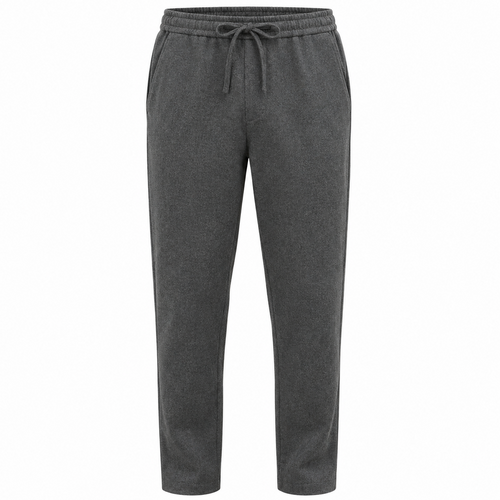 NOBL Theodore Drawstring Trousers in Charcoal