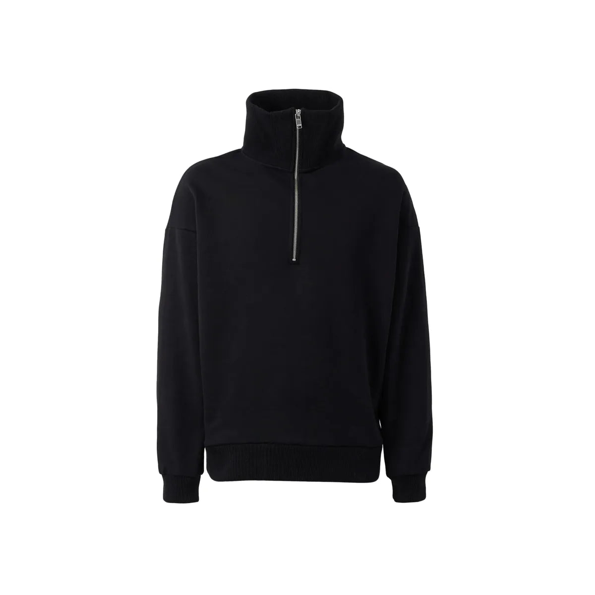 Drykorn Kailep Black Half Zip Sweatshirt