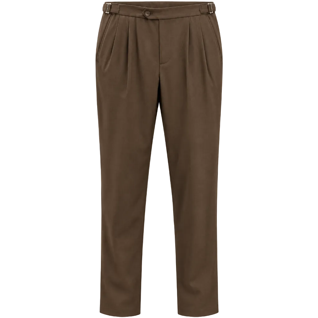 NOBL Axton Tailored Trouser Chocolate