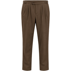 NOBL Axton Tailored Trousers in Chocolate