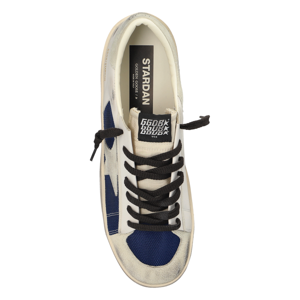 Golden Goose Stardan Net Suede And Leather Upper Nylon Tongue Suede Star And Heel