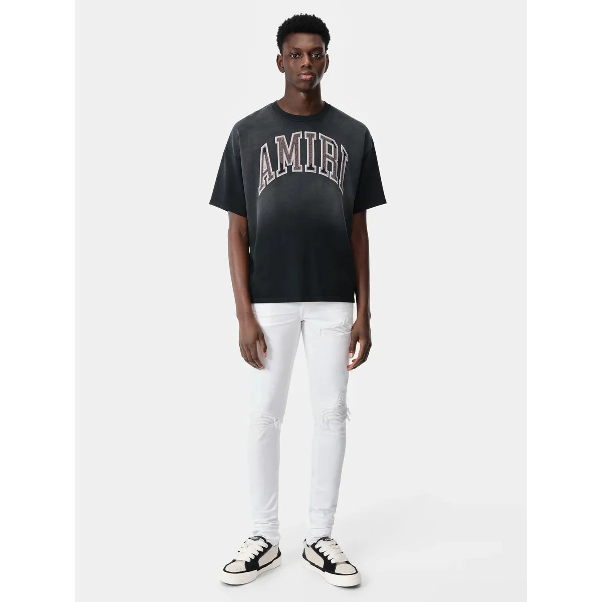 Amiri Skinny White Ripped Jeans