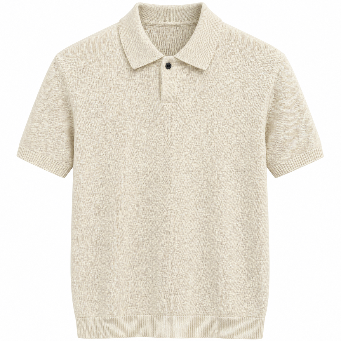 NOBL Syd Single Button Collar Knit Polo