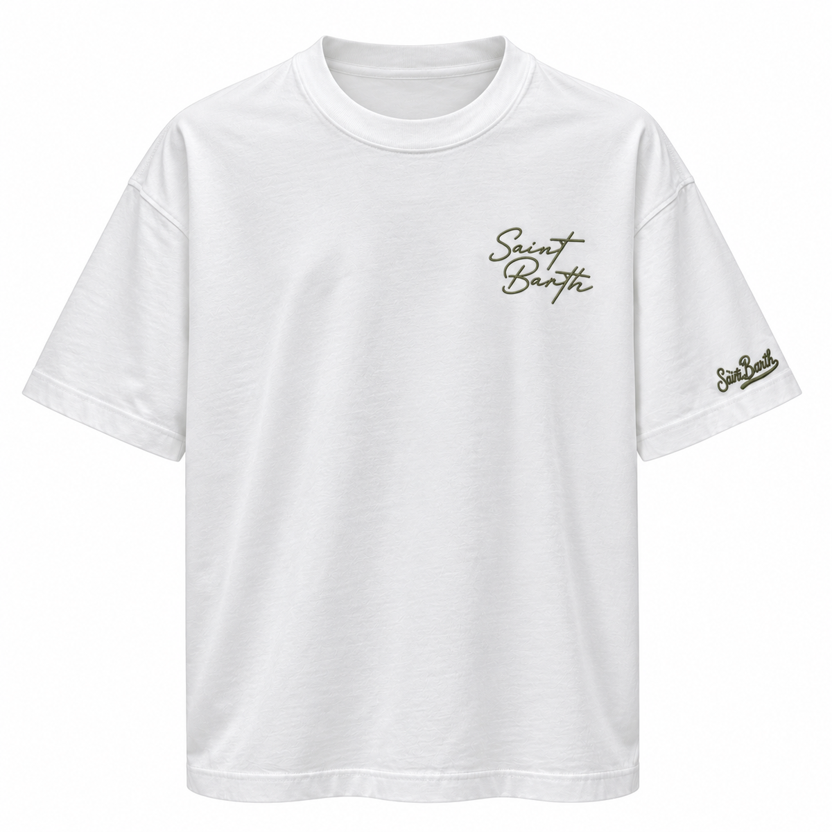 MC2 Saint Barth Delmar Embroidered T-Shirt in Gentleman Fox