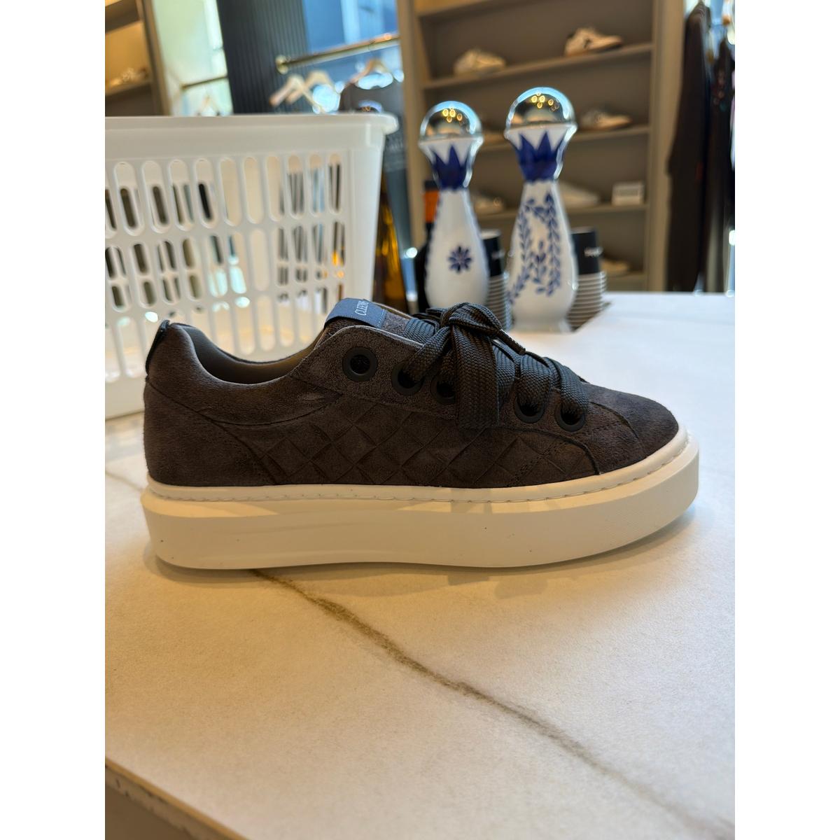 Cleens Ace Woven Graphite Sneakers