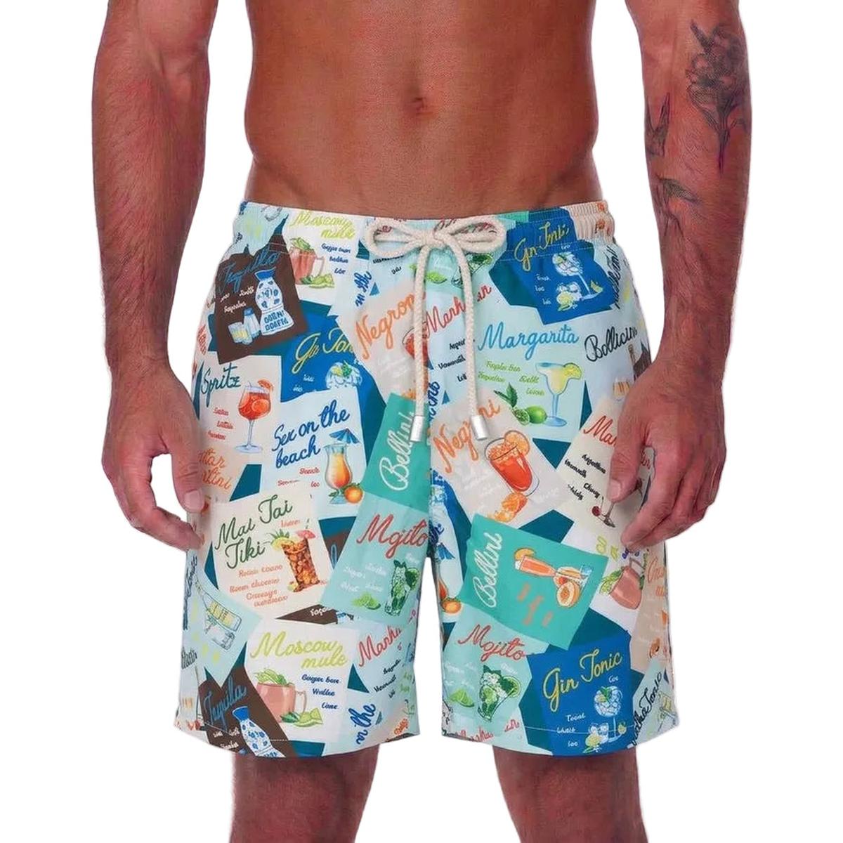 MC2 Saint Barth Lighting Swim Shorts in Cocktail Print