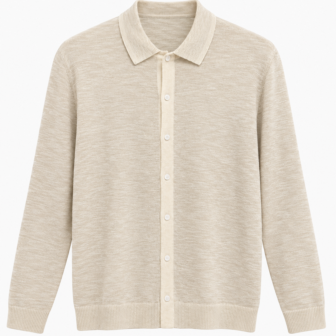 NOBL Koda Button Down Tipped Knit Shirt