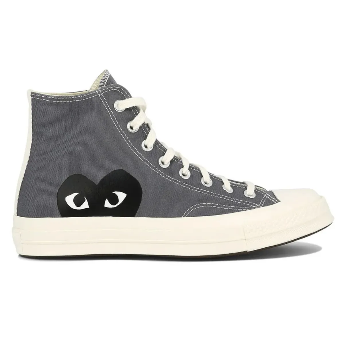 Comme Des Garcons Play Grey High-Top Sneakers