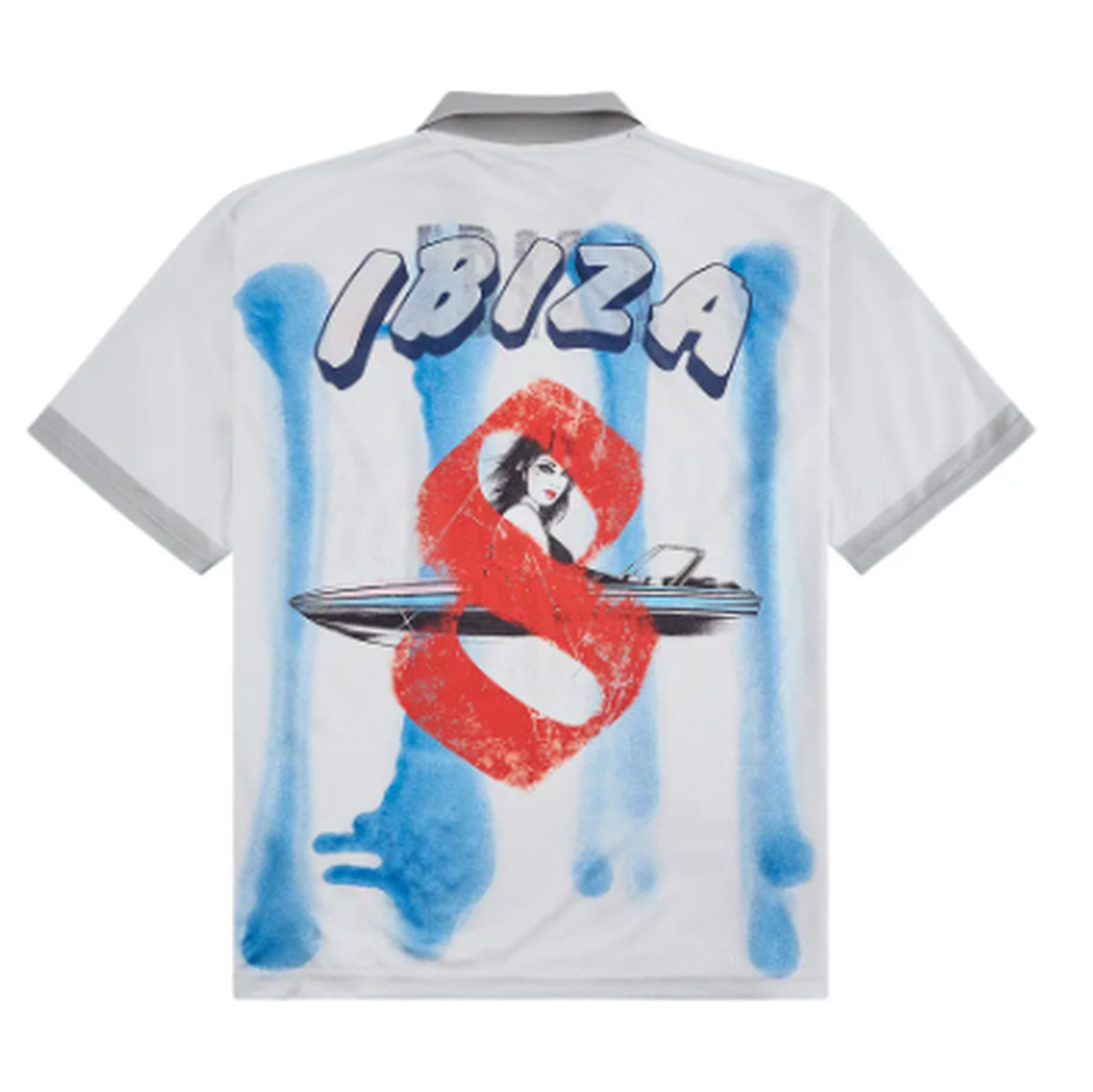 Alchemist Paradise Lost Striped Blue Spray Paint Game Jersey T-Shirt